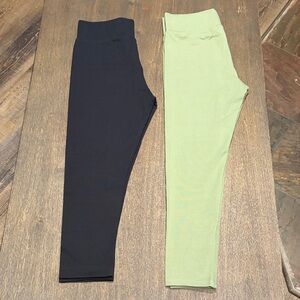 LOGO by Lori Goldstein Set of 2 Pull On Leggings - Size XXS